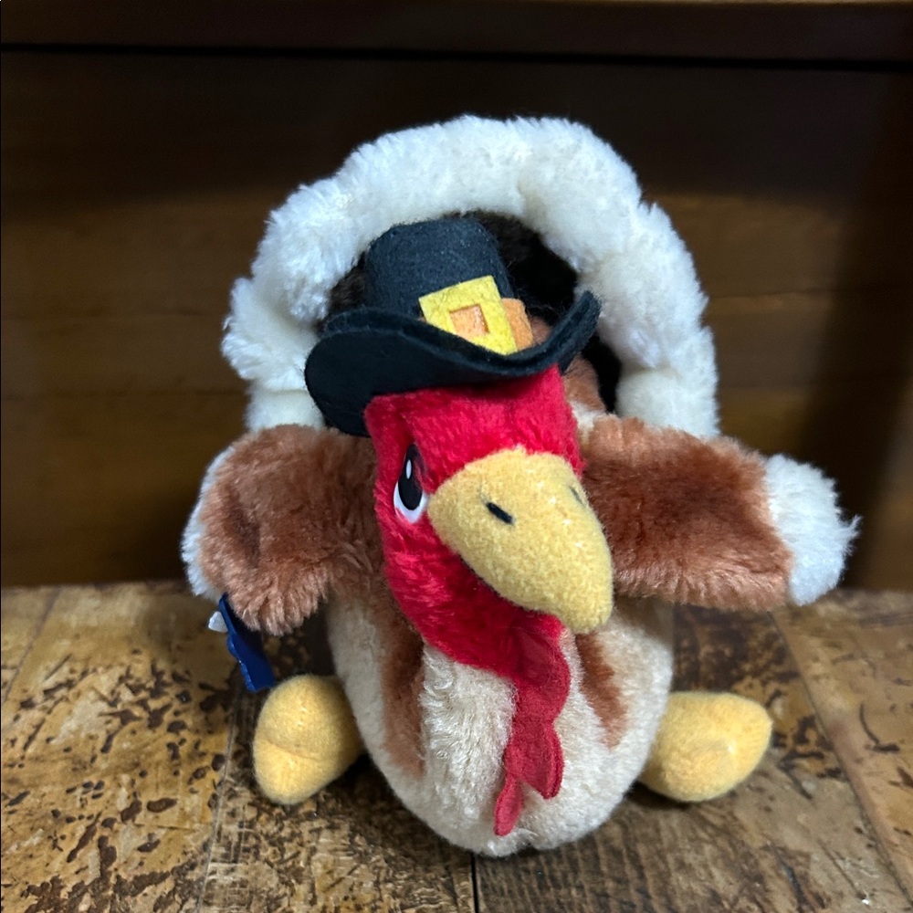 Vintage Applause 1982, Little Miles, Turkey with Hat Plush toy